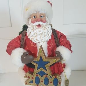 Clothtique  1999 Greeting the Millineum Santa